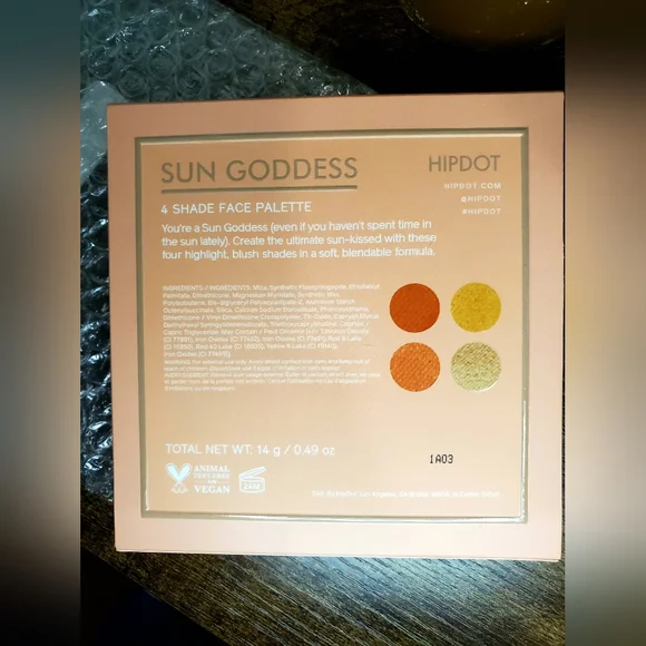 5/75$ HIPDOT - Sun Goddess Face Palette - Picture 5 of 16